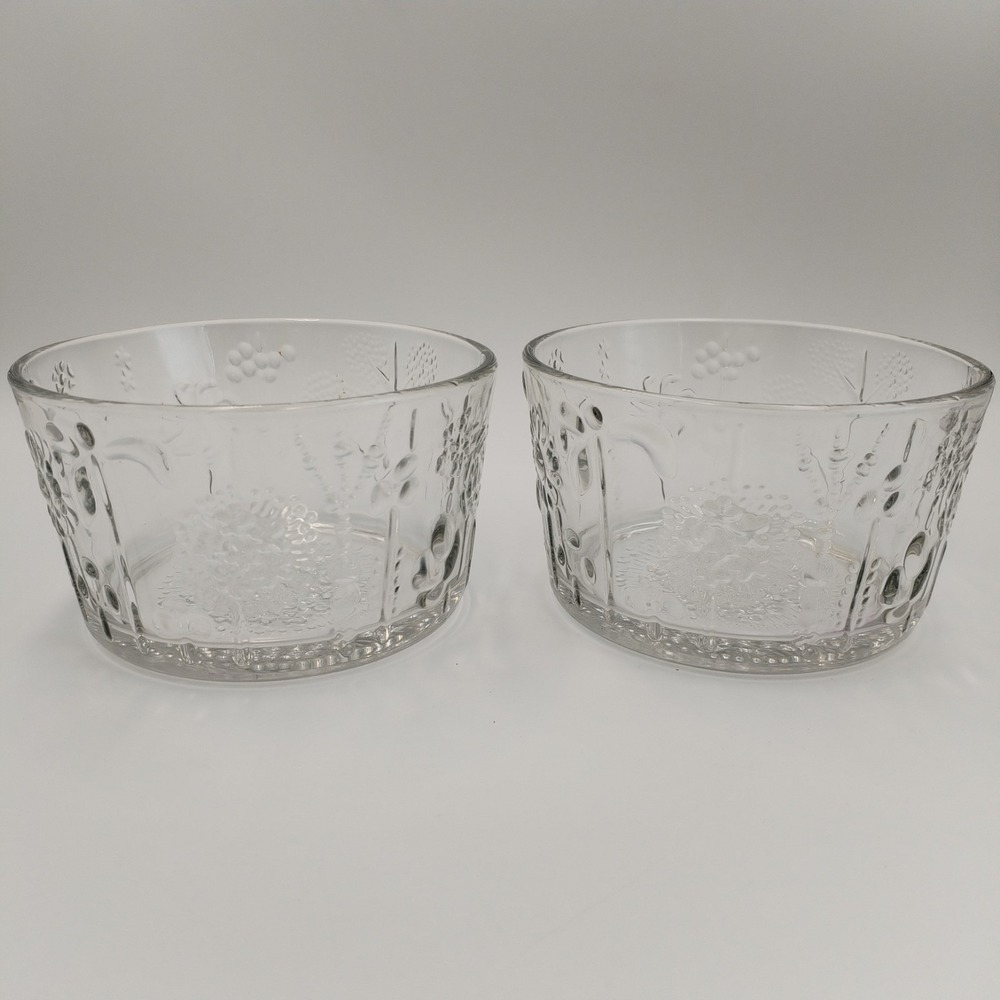 Set Of‎ TWO Vintage littala Flora Bowl Oiva Toikka Design 1960s 4 1/4"